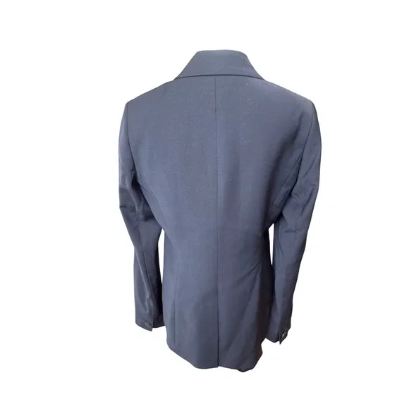 Talbots Navy Blue Wool One Button Blazer Jacket Women Size 6 Preppy Office Chic - Picture 2 of 8